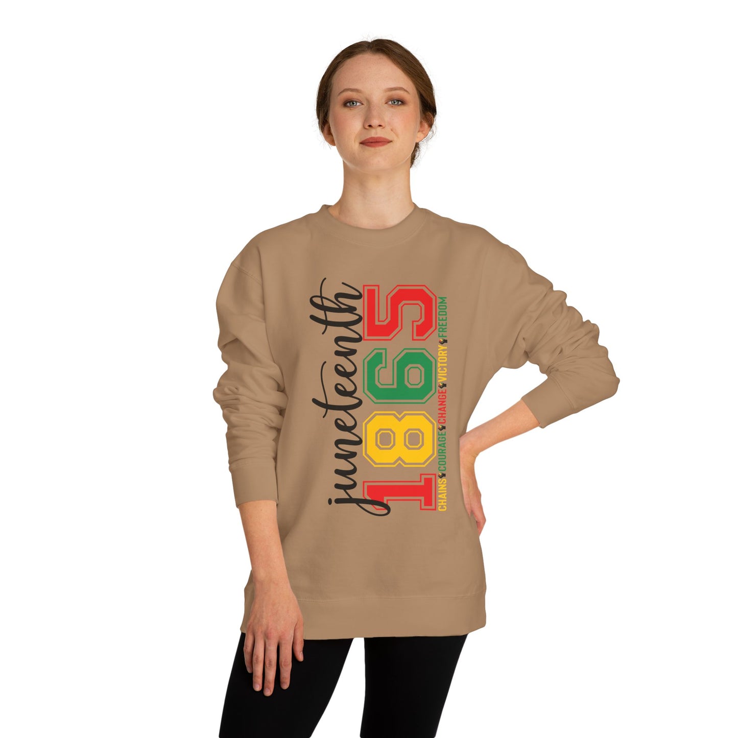 Juneteenth 1865 Crewneck Sweatshirt – Black History Celebration Pullover