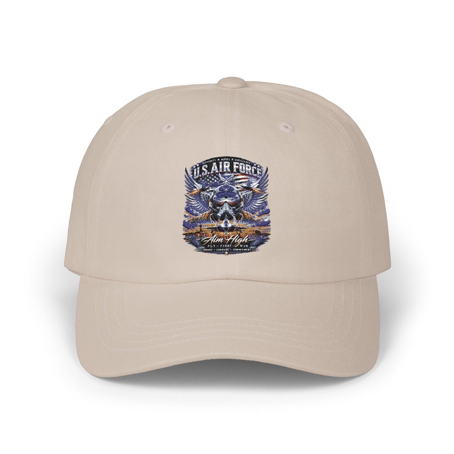 U.S. Air Force Embroidered Dad Cap — Military Veteran Baseball Hat