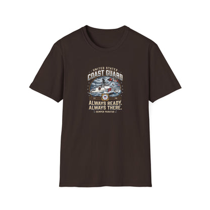 Coast Guard Rescue Always Ready, Always There T-shirt