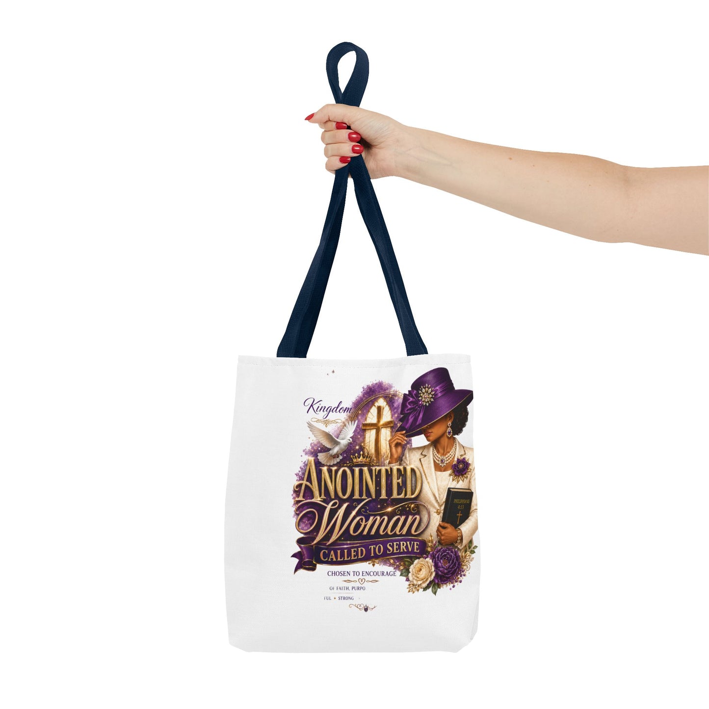 Anointed Woman Tote Bag – 'Called to Serve' Faithful Church Purse