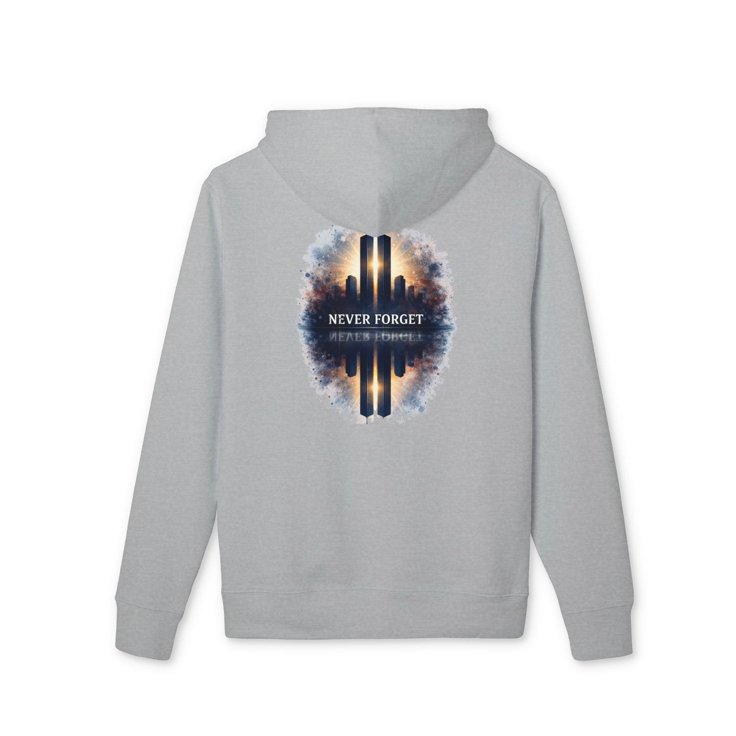 9/11 Memorial Hoodie — "Never Forget" Twin Towers Tribute