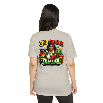 3rd Grade Teacher T‑Shirt – Black Excellence in Education Design