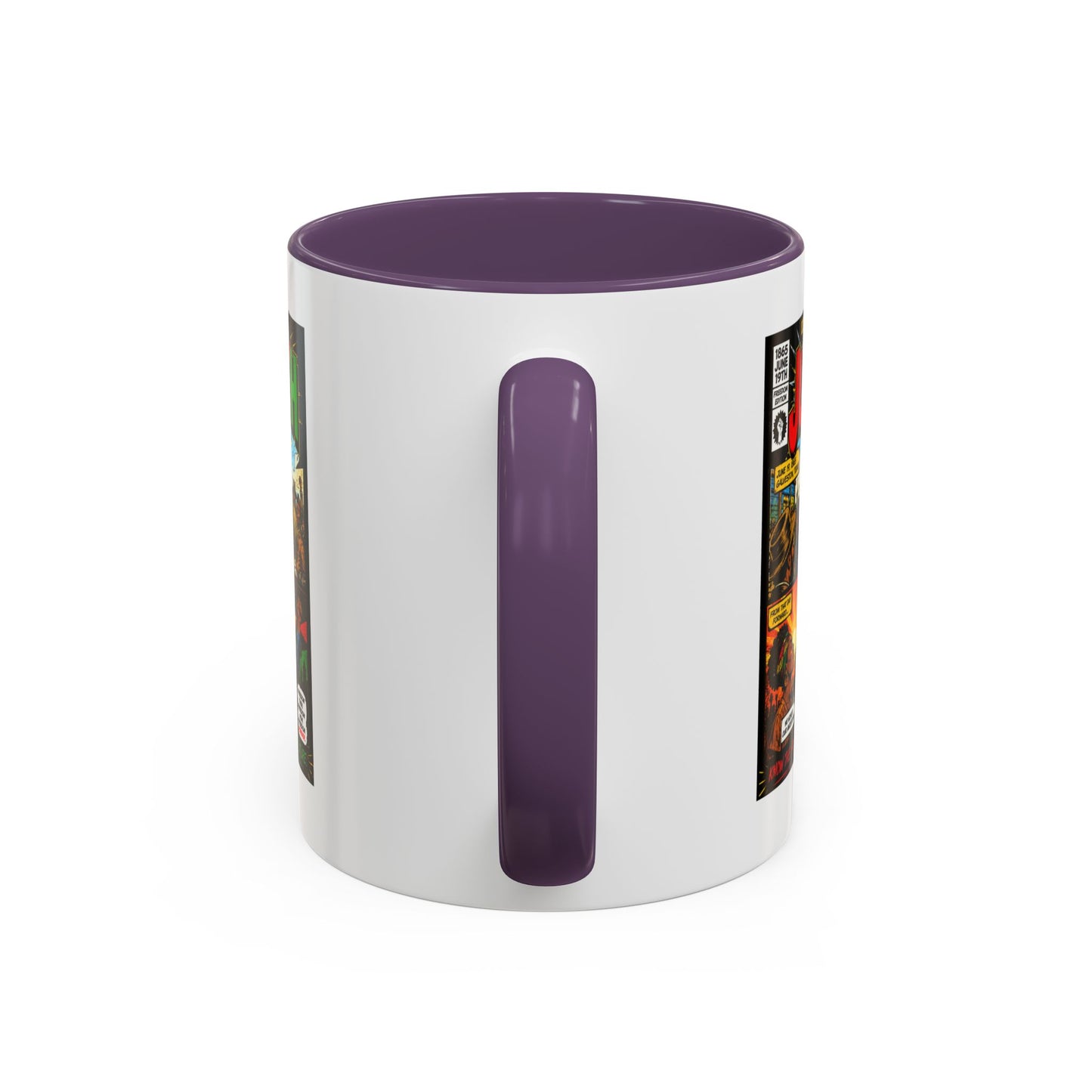 Juneteenth Comic Art Coffee Mug — Celebratory Black History Accent Mug