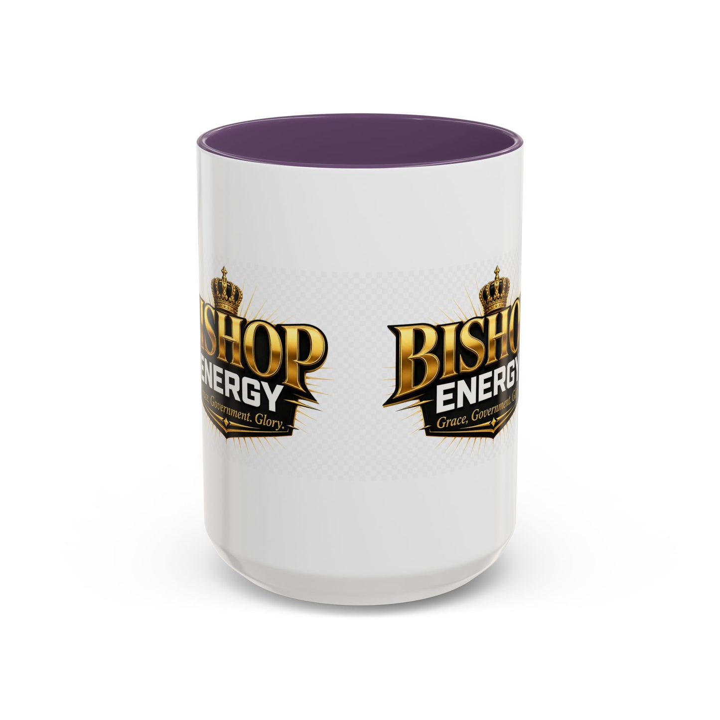 Bishop Energy Coffee Mug — Gold Crown Logo Accent Ceramic Mug (11/15oz)