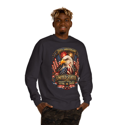 250th Anniversary United States Eagle Sweatshirt – 1776–2026 Patriotic Crewneck