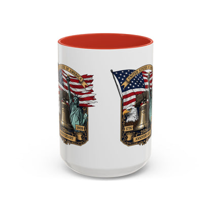 Liberty Anniversary Coffee Mug — 250th USA Celebration Accent Mug