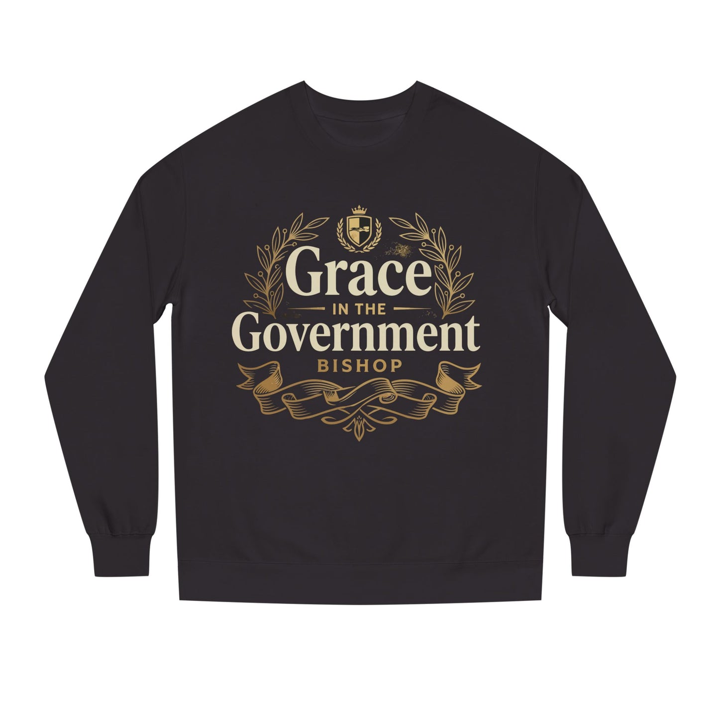 Grace in the Government Sweatshirt — Bishop Inspirational Christian Crewneck