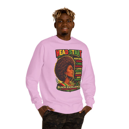 Head Start Black Excellence Sweatshirt — Afrocentric Empowerment Crewneck