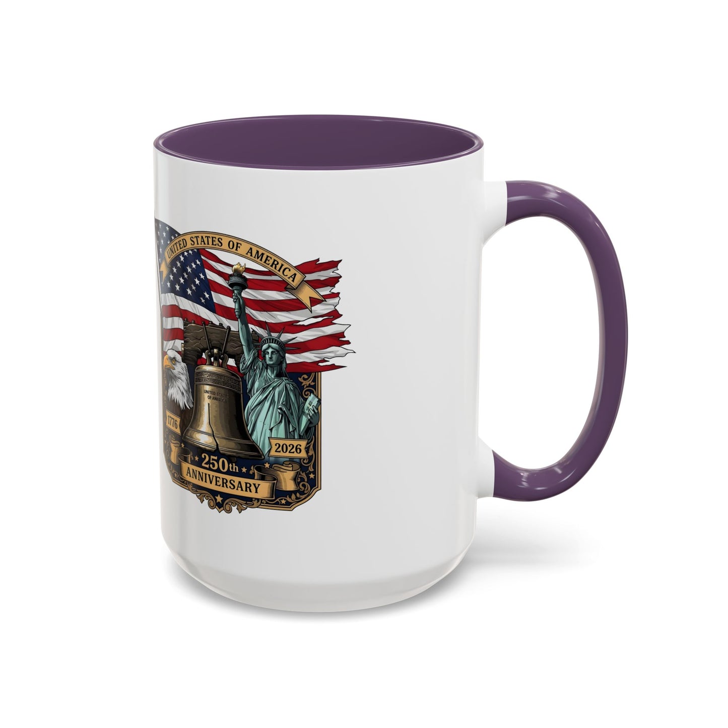 Liberty Anniversary Coffee Mug — 250th USA Celebration Accent Mug