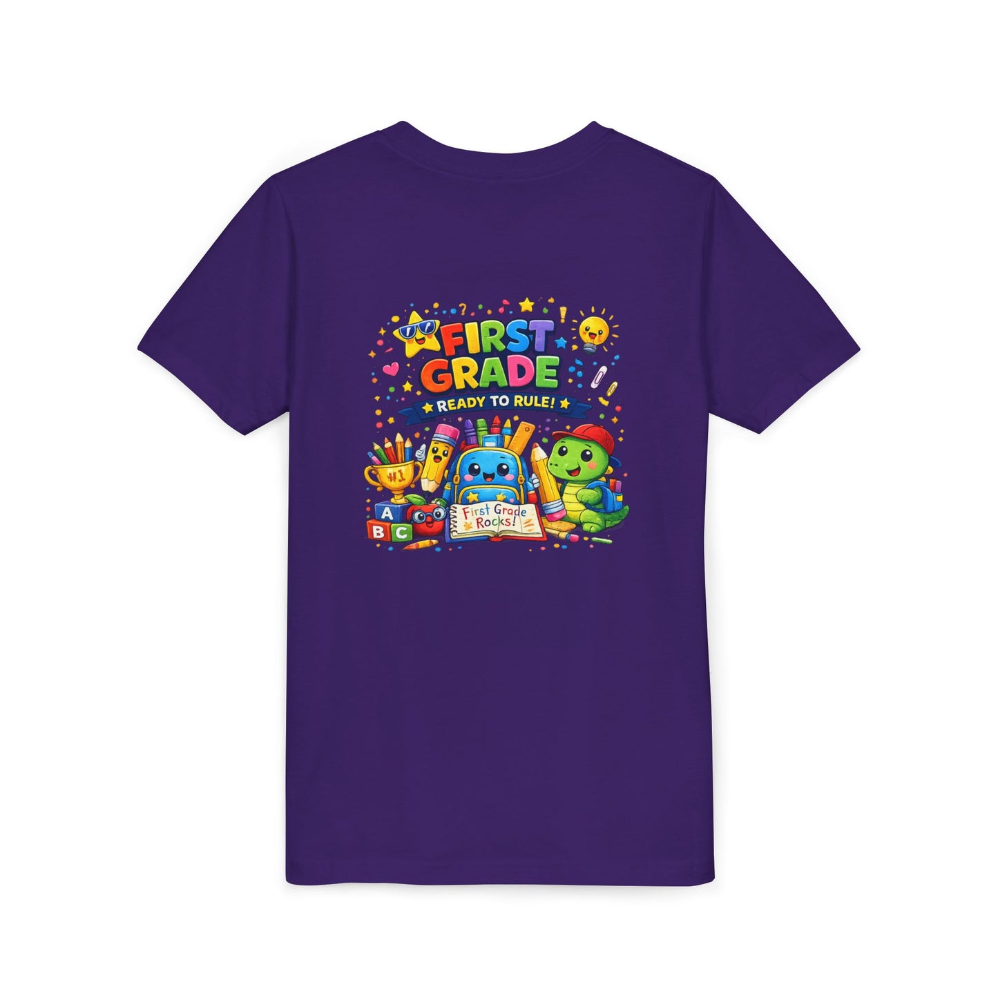 First Grade Youth T‑Shirt – "First Grade Ready to Rule" Cute Back-to-School Tee