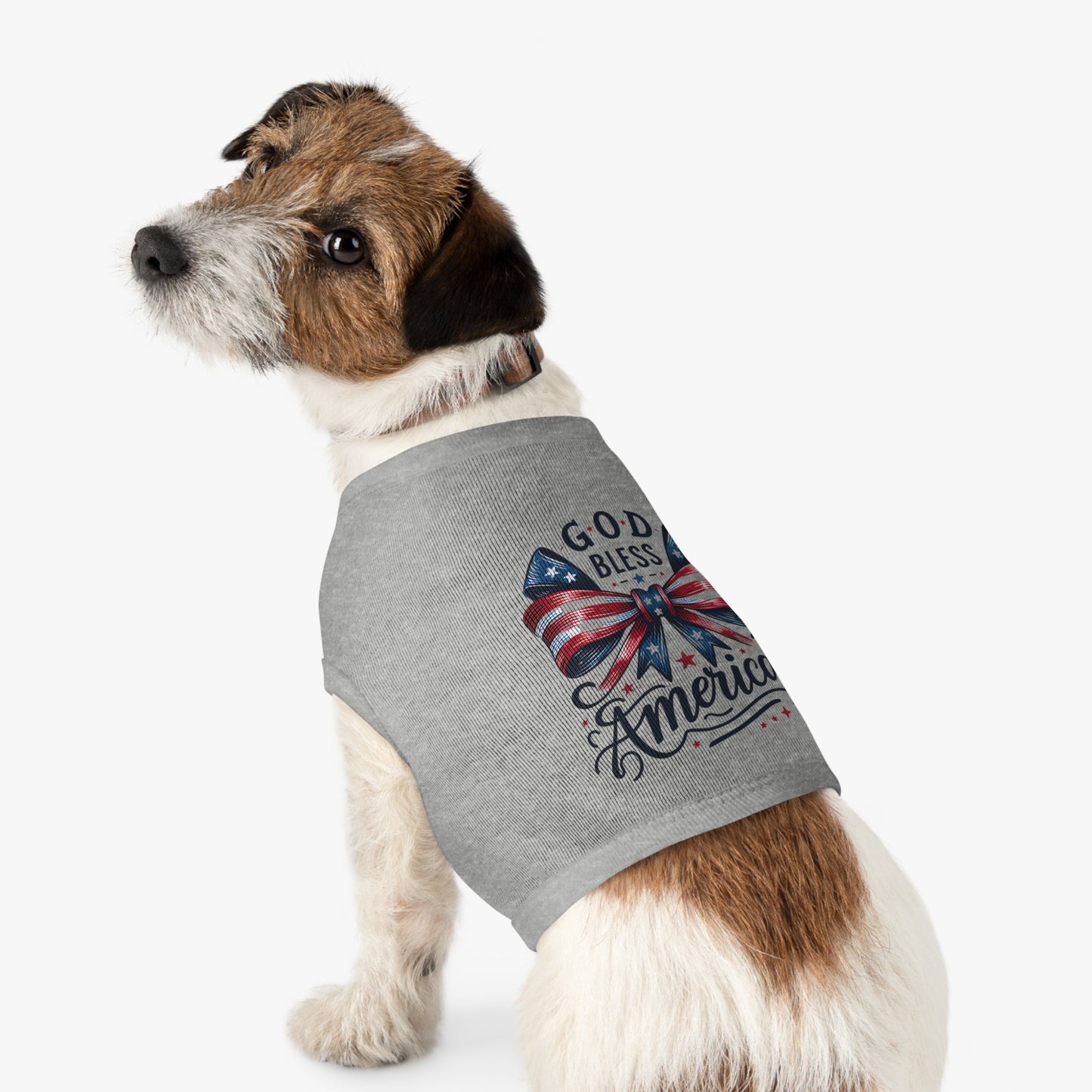 God Bless America Patriotic Pet Tank Top
