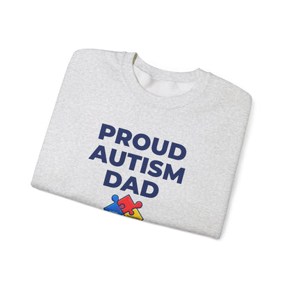 Proud Autism Dad  Crewneck Sweatshirt
