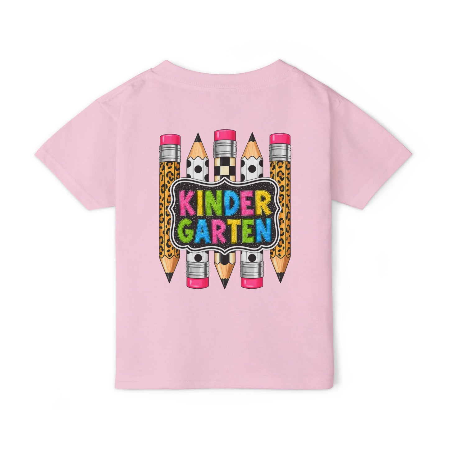 Kindergarten Pencils Toddler T-Shirt — Colorful Back-to-School Tee