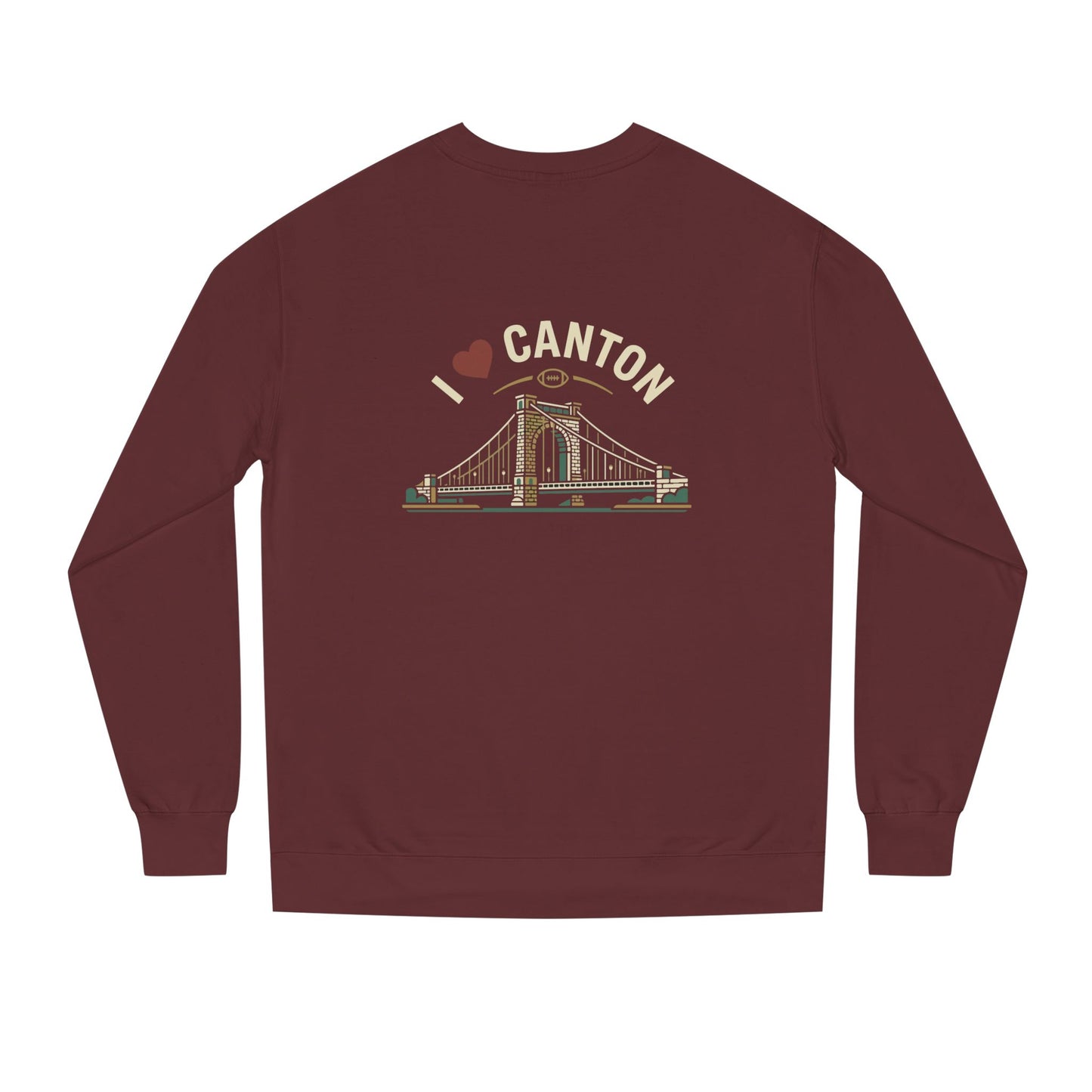 I  Canton Crewneck Sweatshirt — Canton Bridge Graphic Pullover