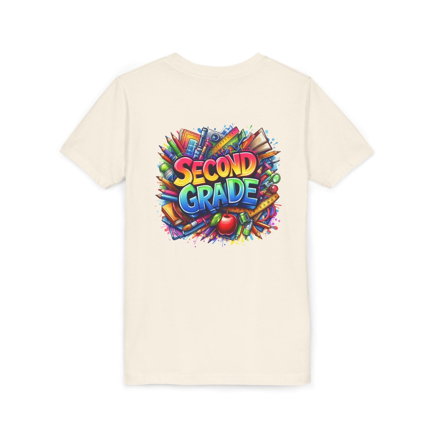 Second Grade Youth Tee — Colorful Back-to-School Kids T-Shirt
