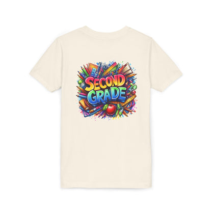 Second Grade Youth Tee — Colorful Back-to-School Kids T-Shirt