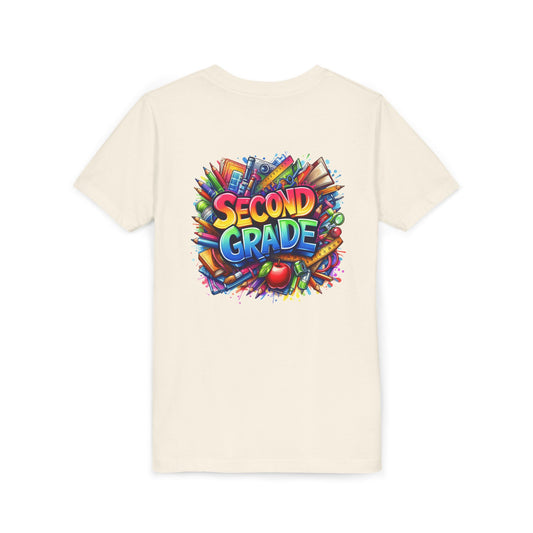 Second Grade Youth Tee — Colorful Back-to-School Kids T-Shirt