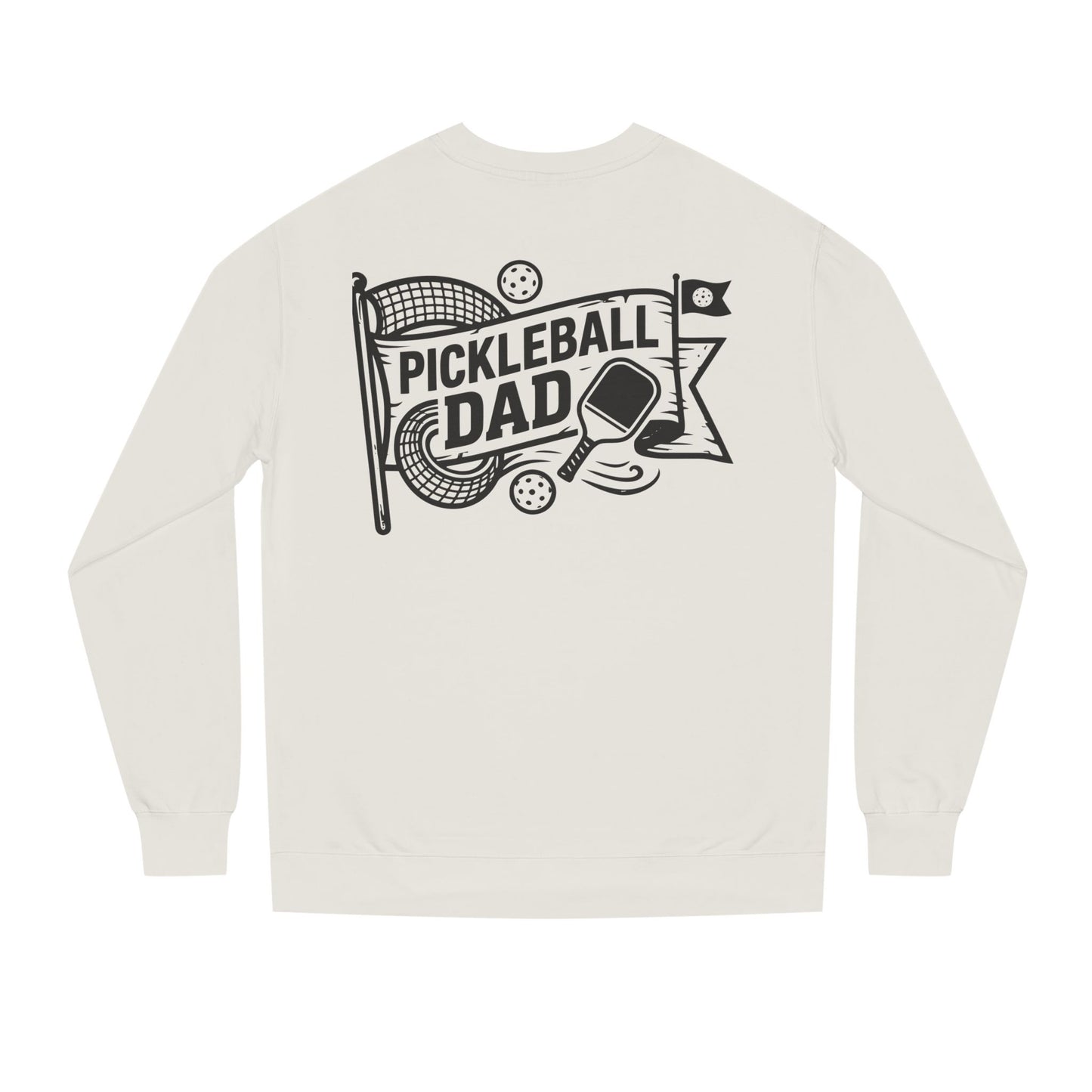 Pickleball Dad Crewneck Sweatshirt — Vintage Court Logo