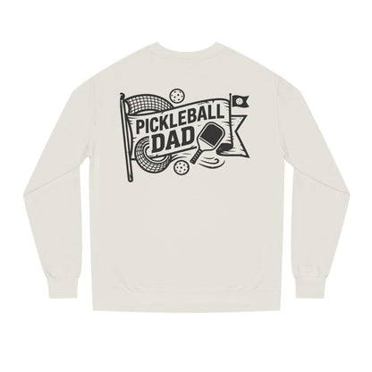 Pickleball Dad Crewneck Sweatshirt — Vintage Court Logo