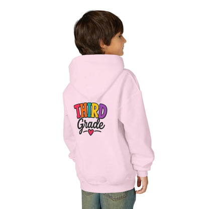 Third Grade Kids Hoodie — Colorful Back-to-School Sweatshirt