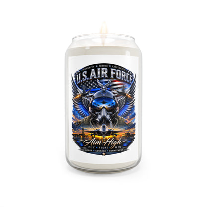 U.S. Air Force Scented Soy Candle – 'Aim High' 13.75oz Memorial Gift