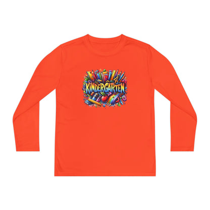 Kindergarten Crayons Youth Long Sleeve Tee