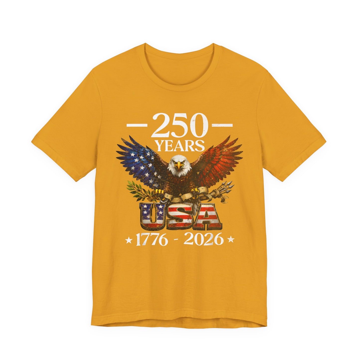 250 Years USA Eagle T-Shirt — 1776–2026 Patriotic Anniversary Tee