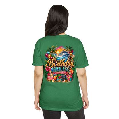 Birthday Cruise T-Shirt — Tropical Celebration Tee with Cruise Ship Design