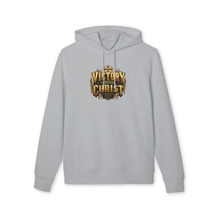 Victory Through Christ Hoodie - Christian Faith Pullover