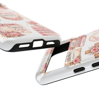 Faith Phone Case — 'Jesus Saves' Floral Christian Scripture iPhone Case