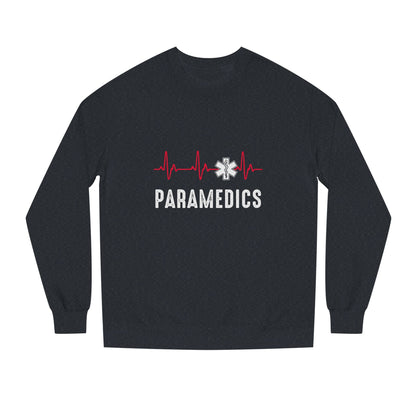 Paramedics Crewneck Sweatshirt — EMS Star of Life Heartbeat Design