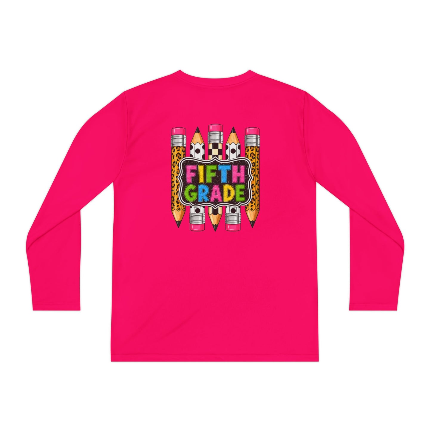 Fifth Grade Pencil Graphic Youth Long Sleeve Tee