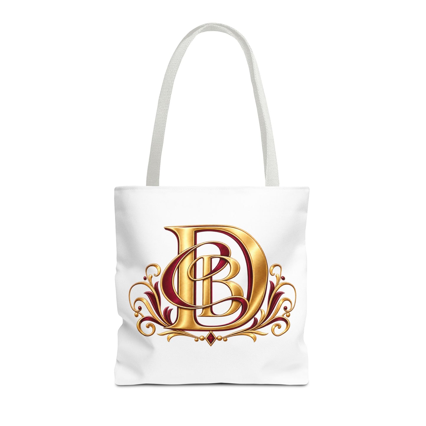 Monogram D Gold Ornate Tote Bag