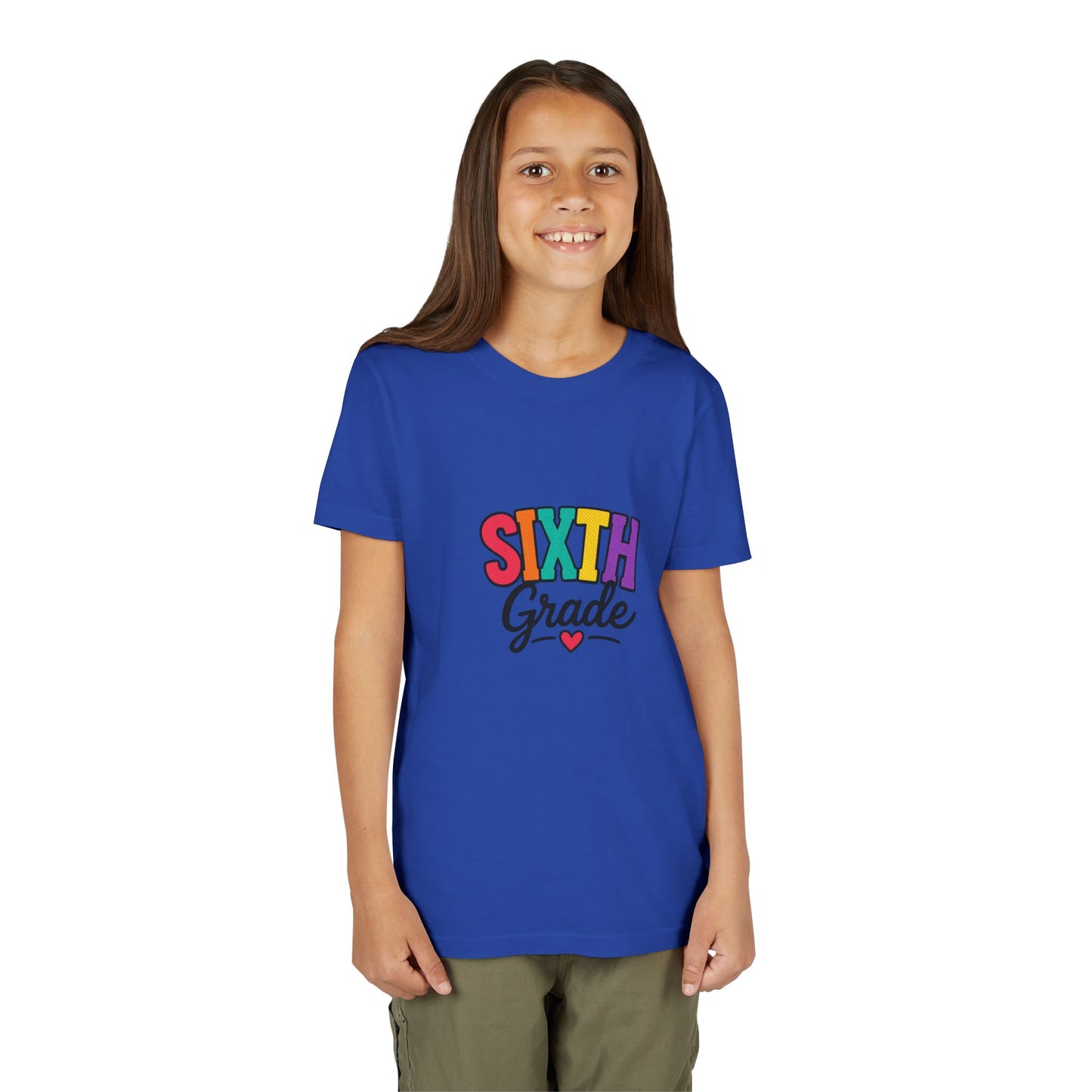 Sixth Grade Youth Tee – Colorful Back to School Shirt