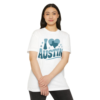 I Heart Austin Graphic T-Shirt — Retro Texas City Pride Tee