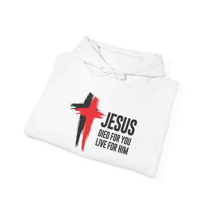 "Jesus Died For You, Live For Him" Hoodie