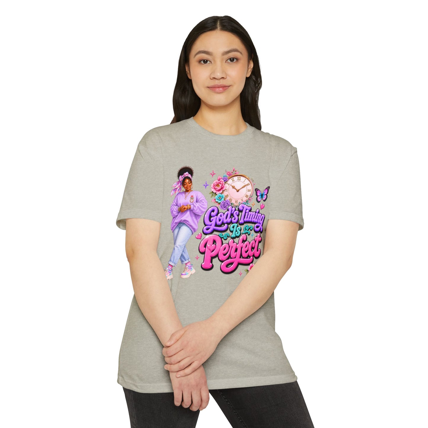 God's Timing Is Perfect T-Shirt — Faith-Inspired Inspirational Tee