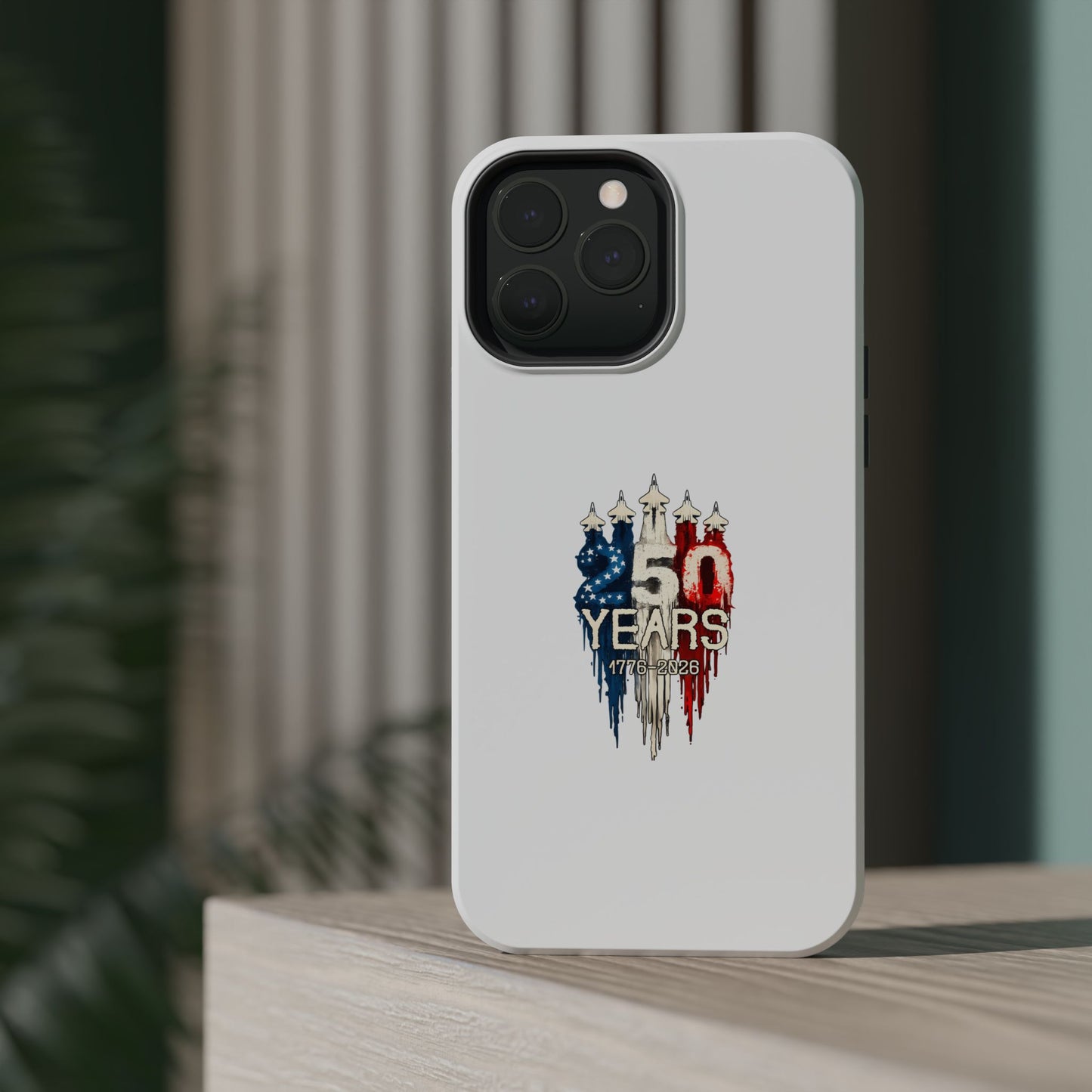 50 Years Patriotic iPhone Case — American Flag Anniversary Magnetic Impact-Resistant Case