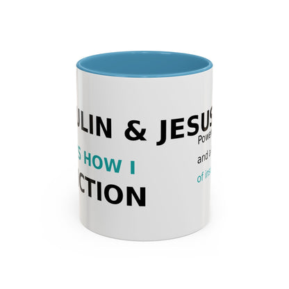 Christian Diabetes Coffee Mug – "Powered by Faith and a Little Bit of Insulin" Accent Mug (11/15oz)