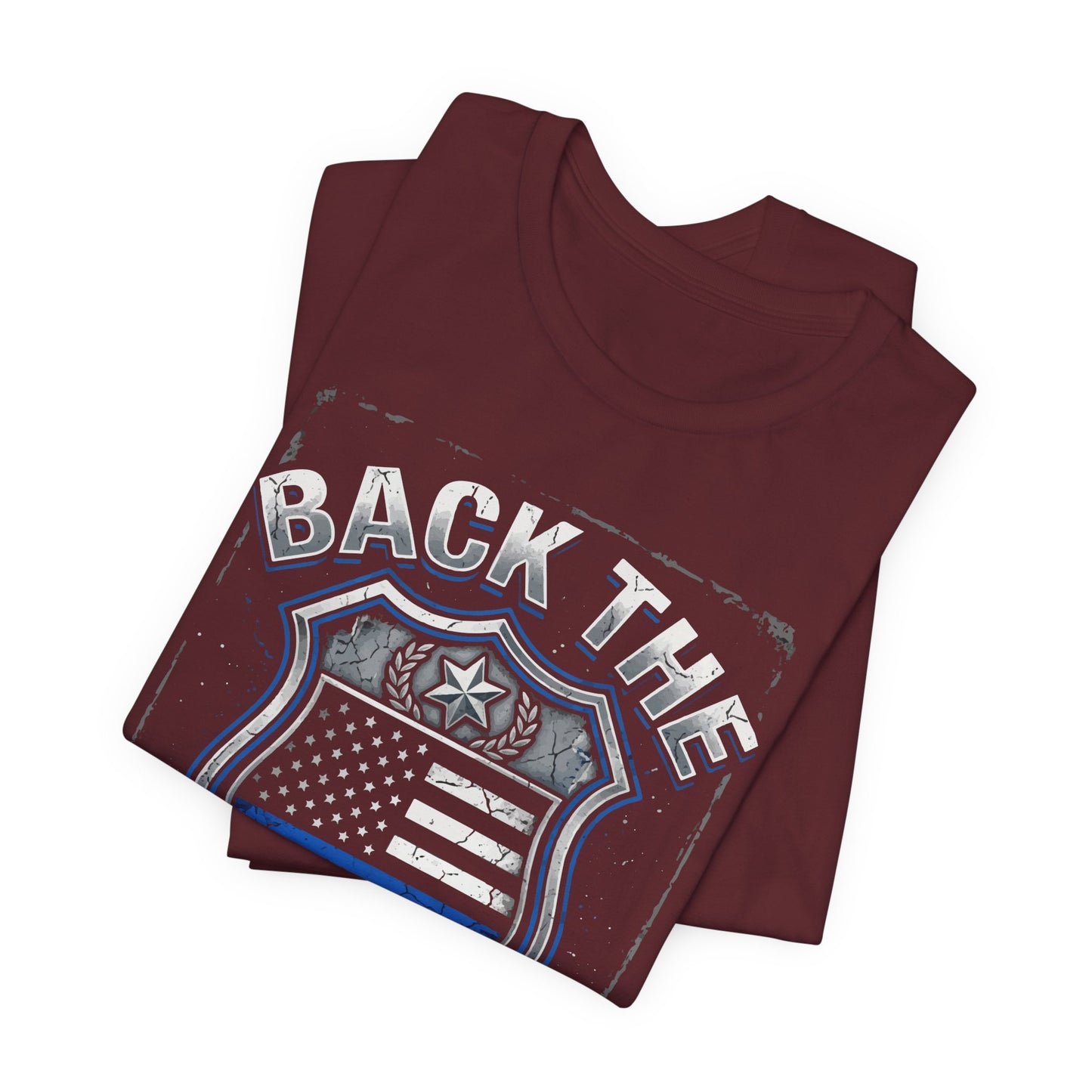 Back The Blue T-Shirt — Police Support Badge Tee