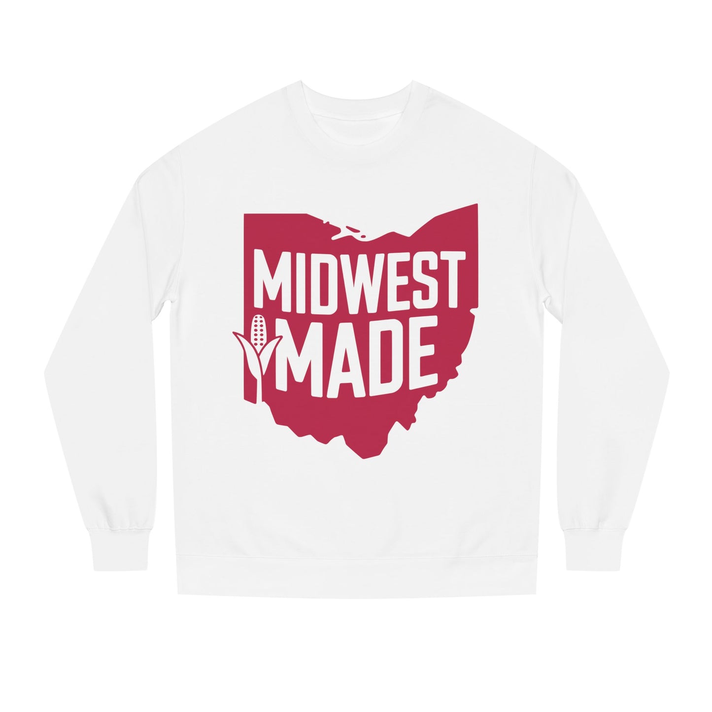 Midwest Made Sweatshirt — Ohio State Outline Corn Graphic Crewneck