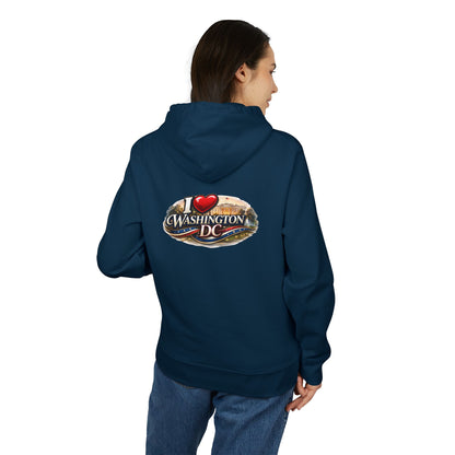 Washington DC Hoodie - "I  Washington DC" Tourist Sweatshirt, Capital Landmark Travel Souvenir