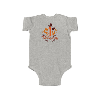 Baby Bodysuit - My 1st Thanksgiving Cute Turkey Onesie