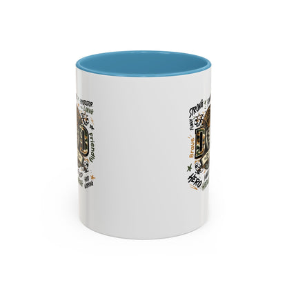 Dad King Lion Coffee Mug — 'Dad: The King' Accent 11/15oz Gift