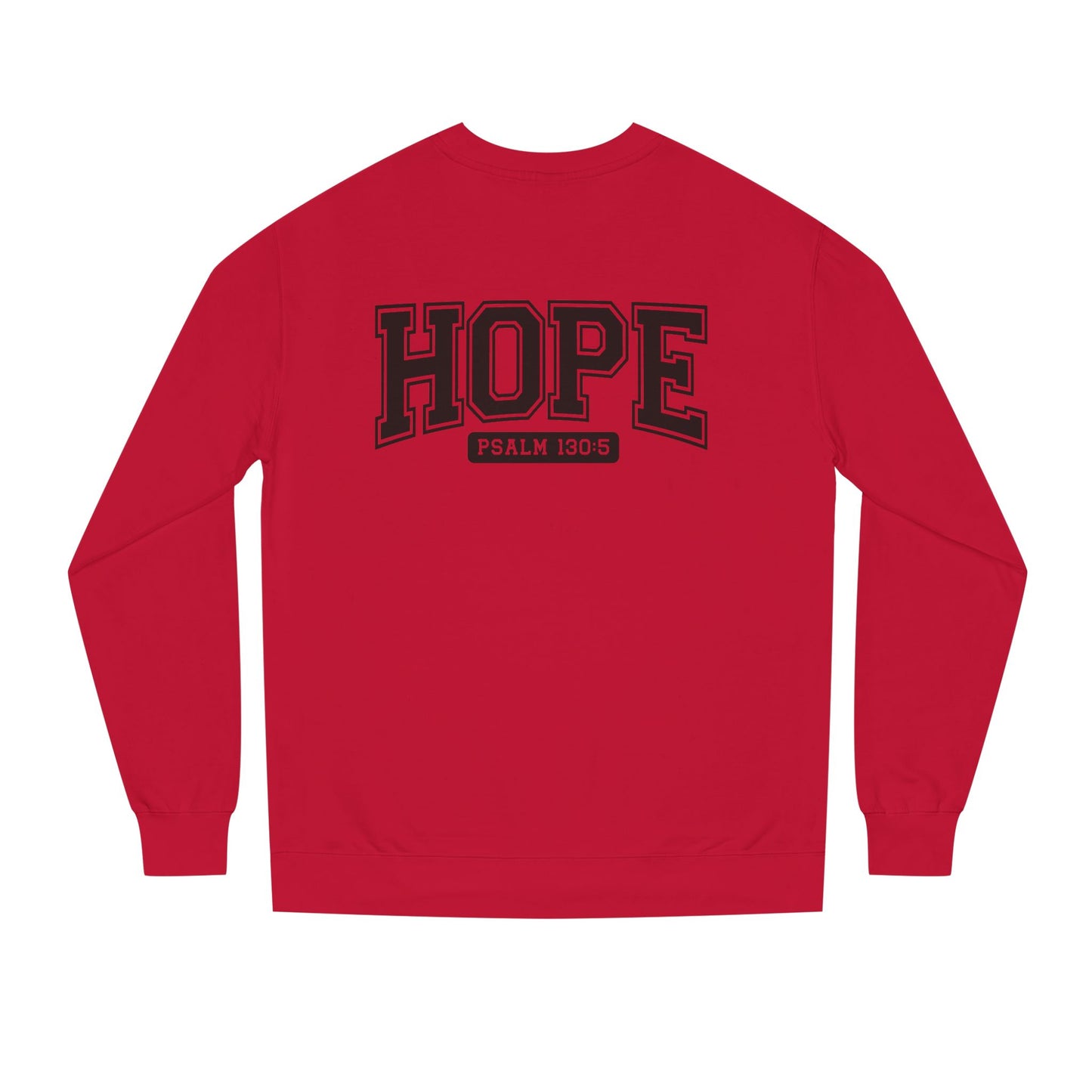 Hope Sweatshirt – 'Psalm 130:5' Inspirational Christian Crewneck