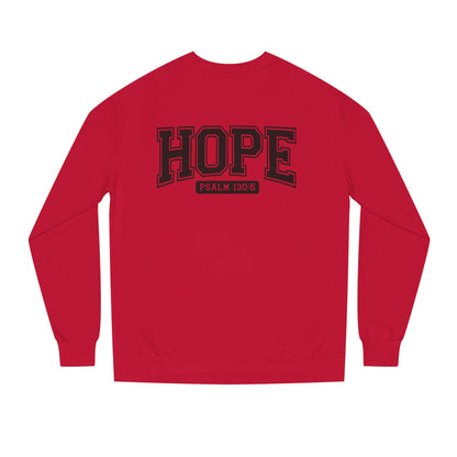Hope Sweatshirt – 'Psalm 130:5' Inspirational Christian Crewneck