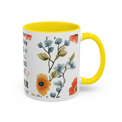 She Held My Hand Forever Floral Coffee Mug