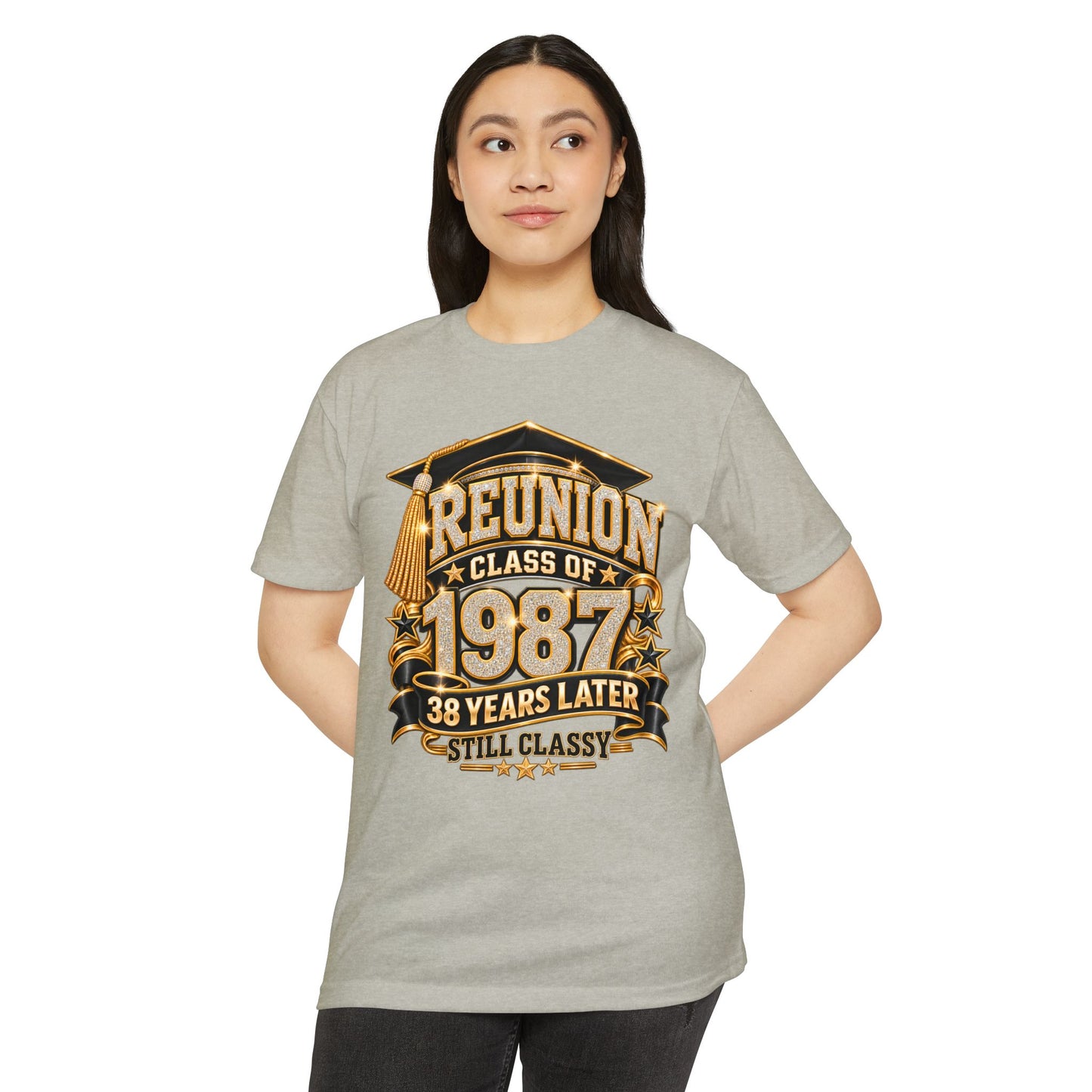 Class of 1987 Reunion T-Shirt — 38 Years Later "Still Classy"