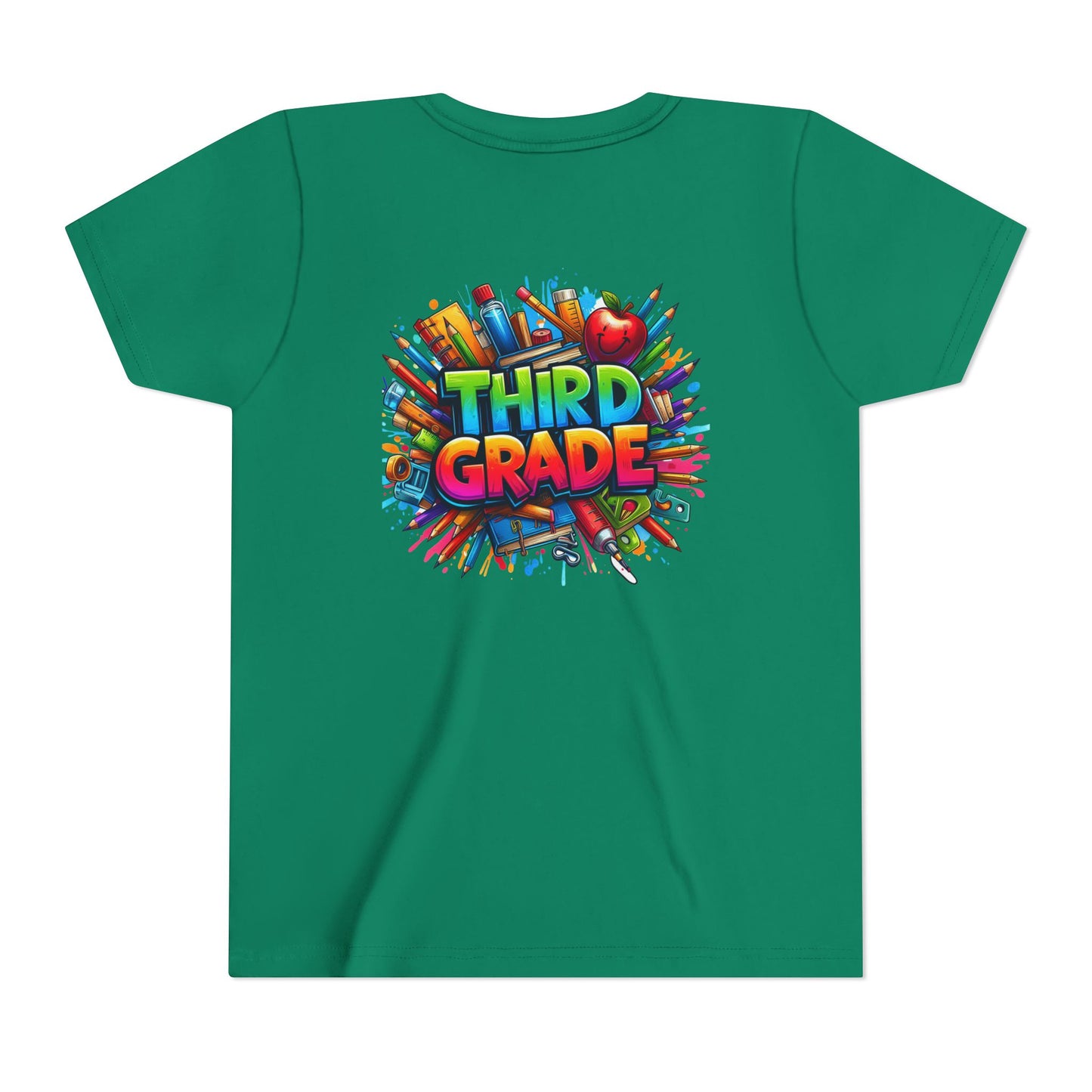 Third Grade Kids' T-Shirt – Colorful School Supplies Back-to-School Tee