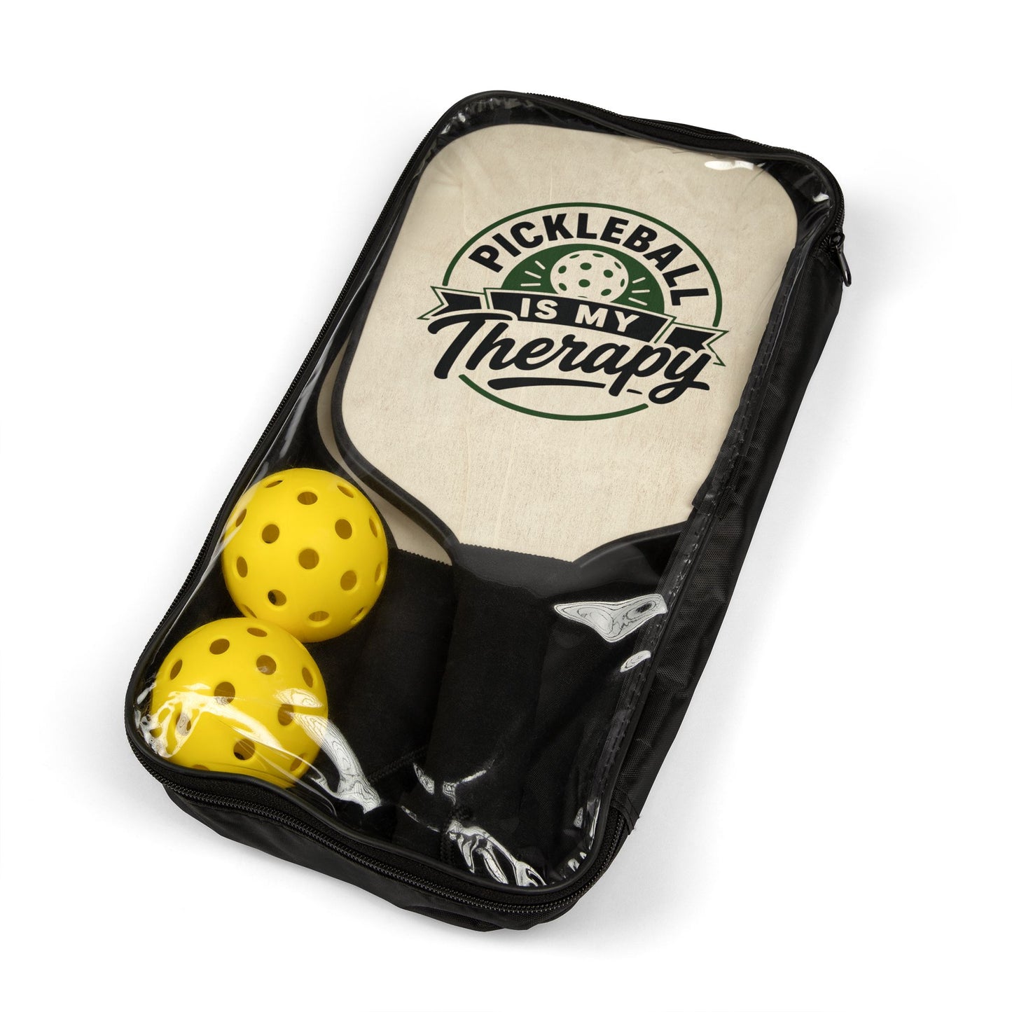 Pickleball Paddle Set — "Pickleball Is My Therapy" Kit